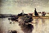Claude Monet Canvas Paintings - The Seine At Lavacourt